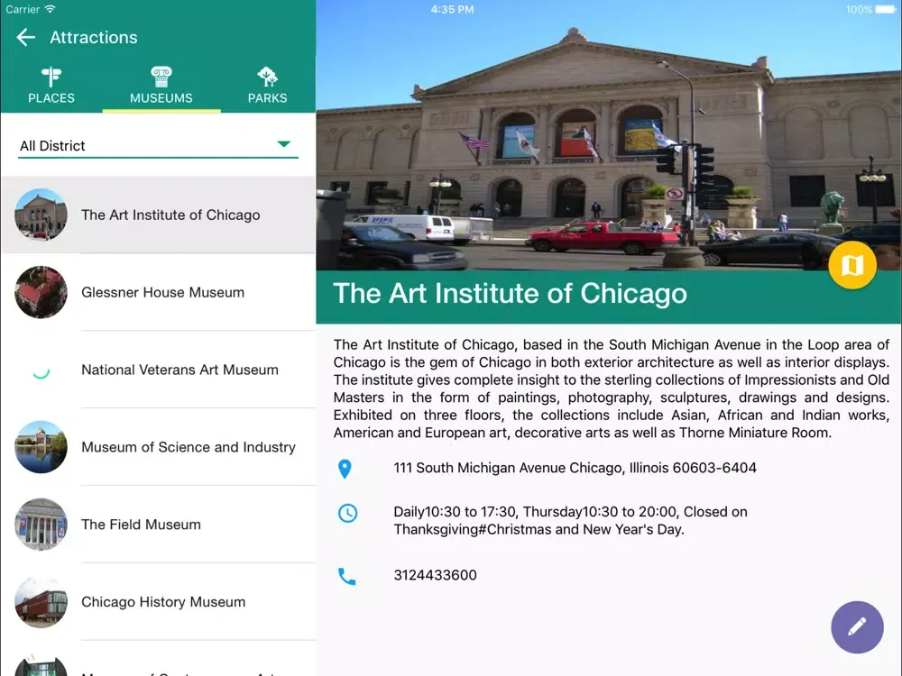 تصاویر Chicago Travel - Pangea Guides iPad 