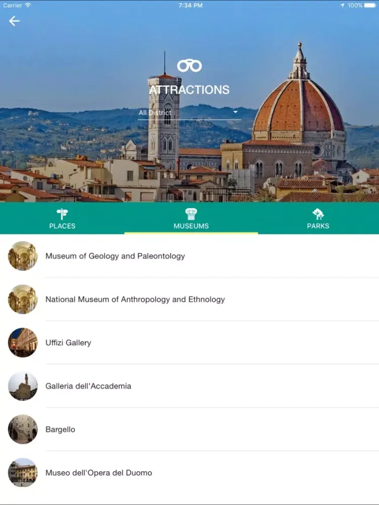 Ảnh chụp màn hình của Florence Travel - Pangea Guides iPad 