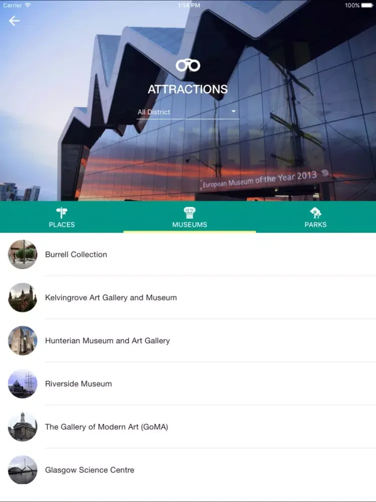 Captures d'écran de Glasgow Travel - Pangea Guides iPad 