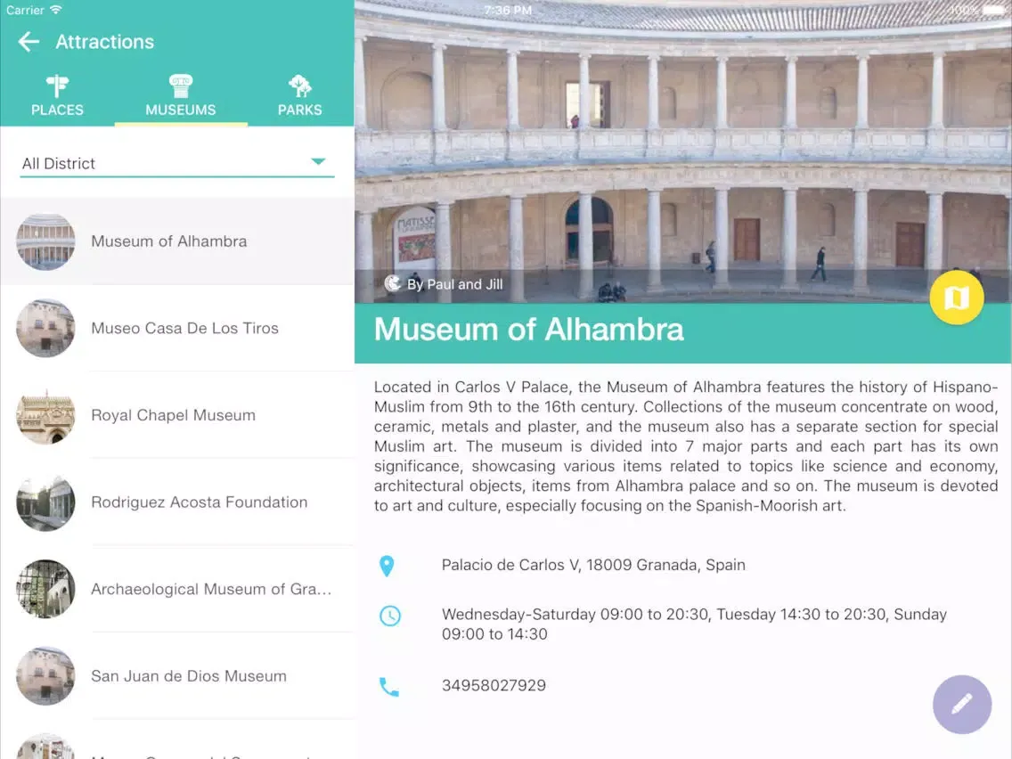 Granada Travel - Pangea Guides iPad  Screenshots