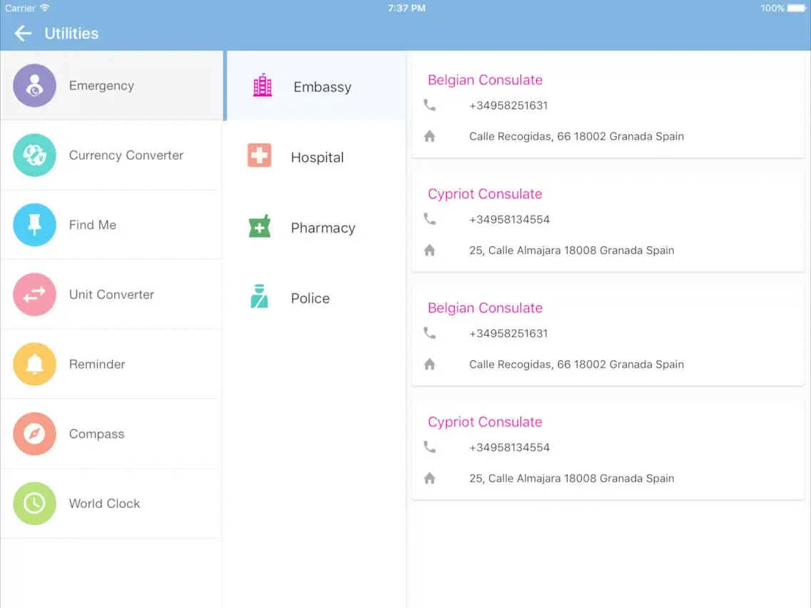 Granada Travel - Pangea Guides iPad  Screenshots
