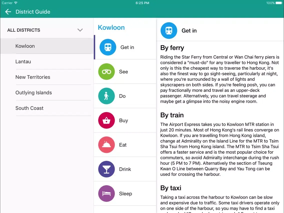 تصاویر Hong Kong Travel Pangea Guides iPad 
