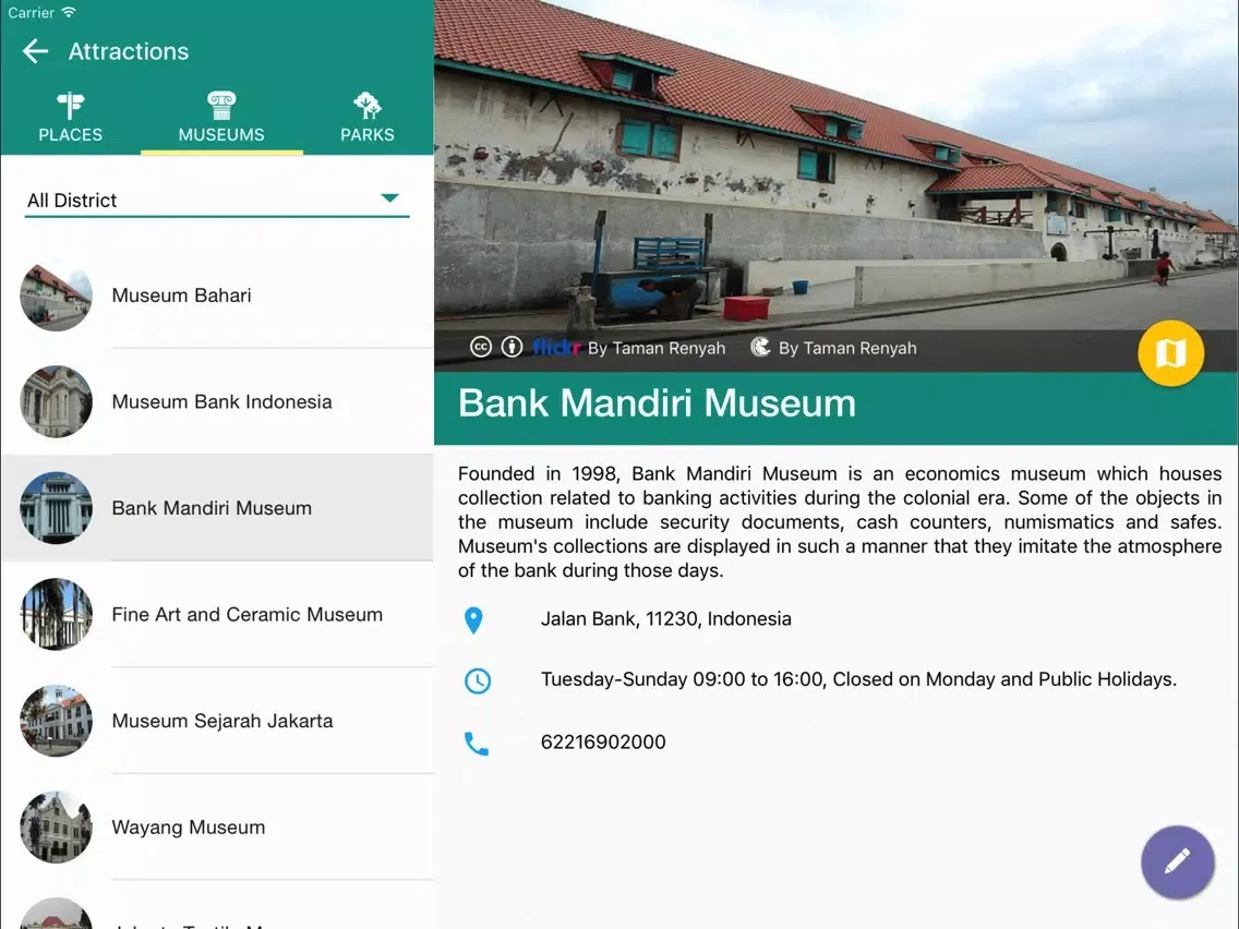 Jakarta Travel - Pangea Guides iPad 应用截图