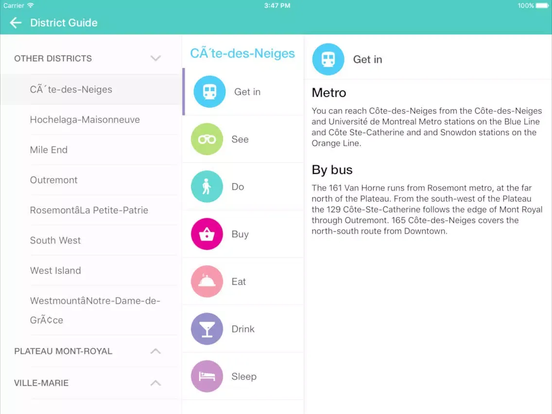 صور Montreal Travel Pangea Guides iPad 
