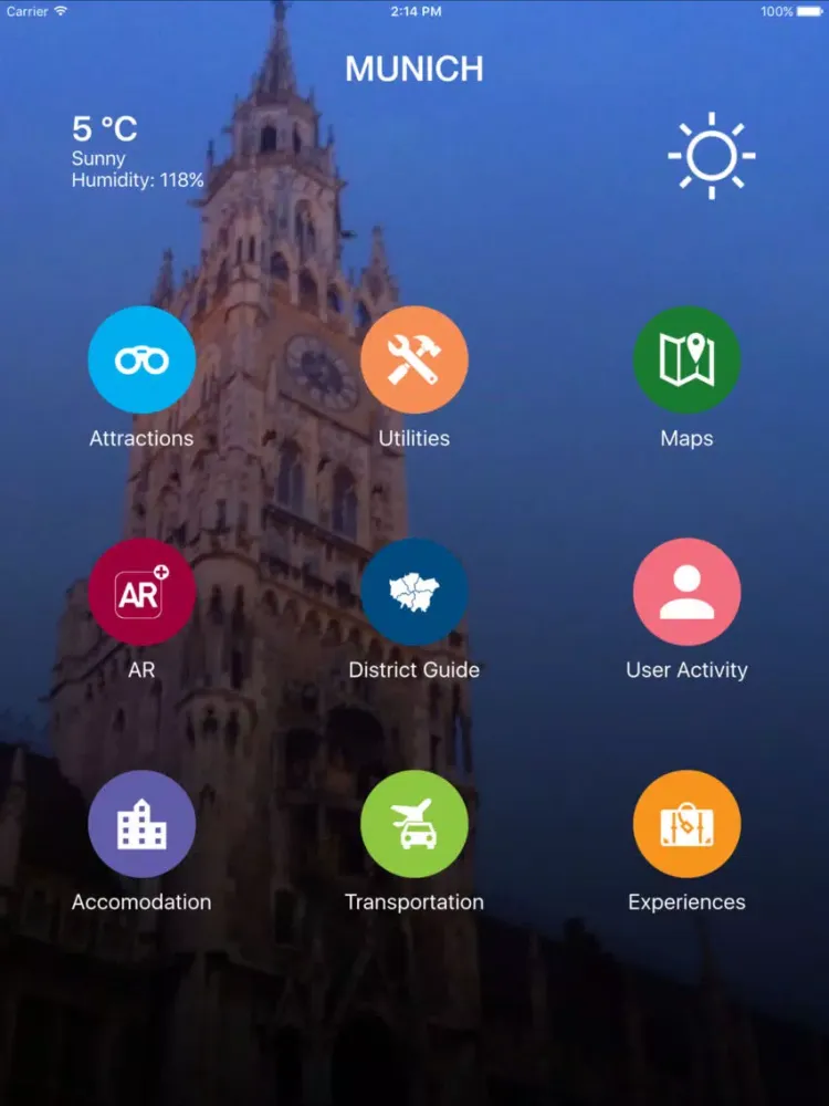 ภาพหน้าจอของ Munich Travel - Pangea Guides iPad 