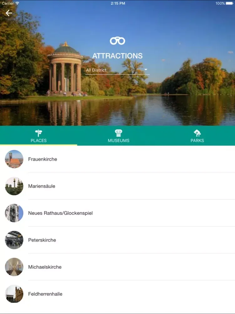 ภาพหน้าจอของ Munich Travel - Pangea Guides iPad 
