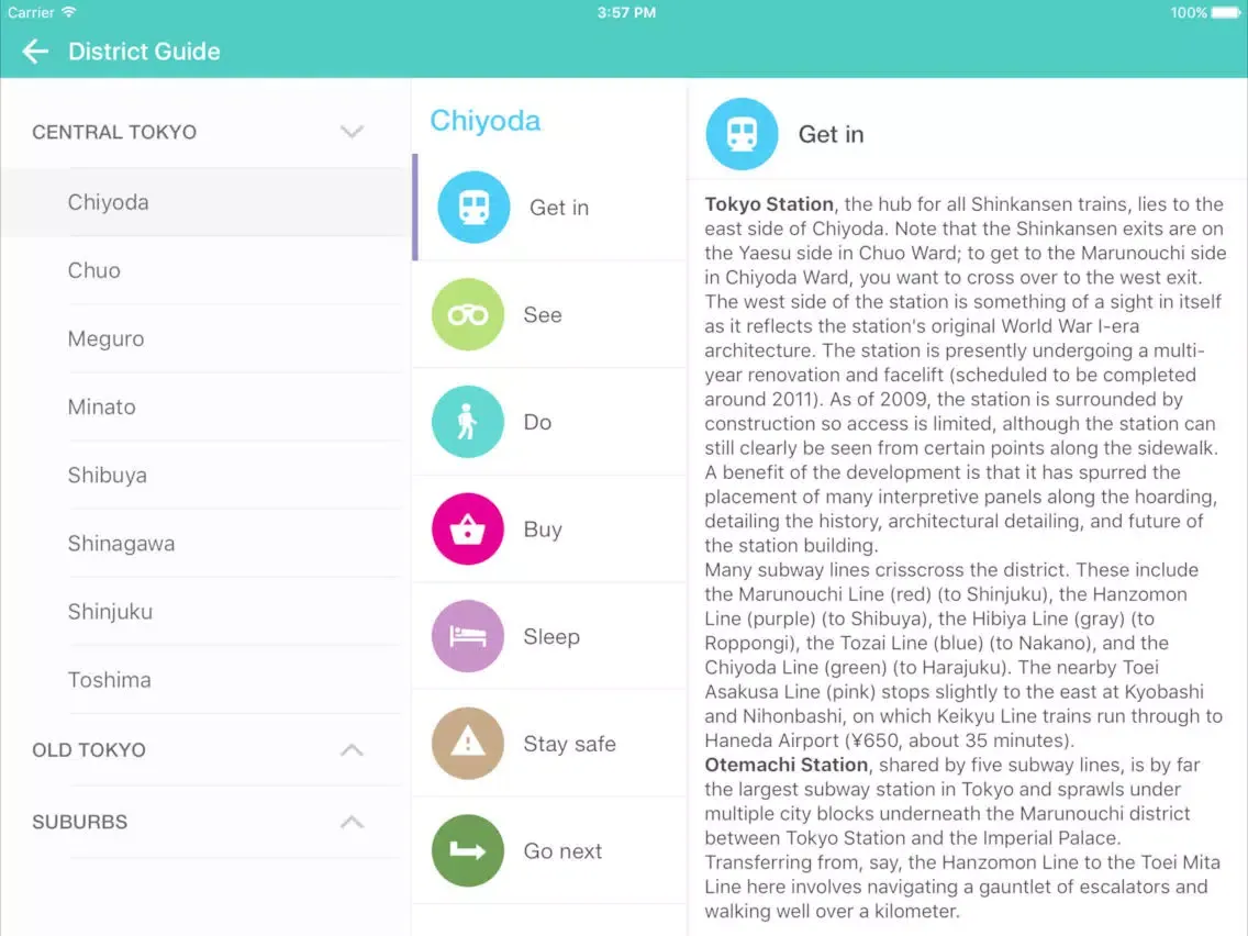 Tokyo Travel - Pangea Guides iPad  سکرین شاٹس