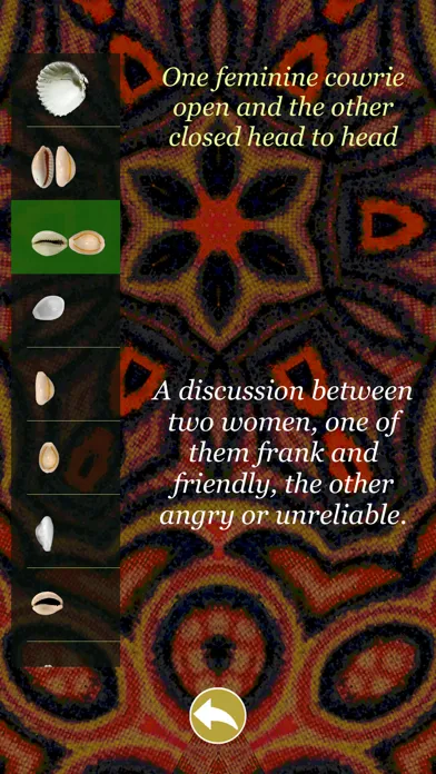 Captures d'écran de My divination cowrie shells