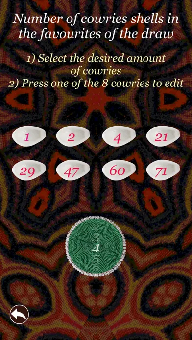 Captures d'écran de My divination cowrie shells