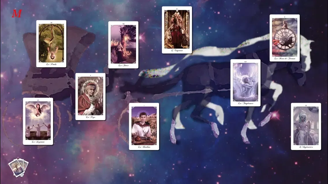 Zrzuty ekranu Tarot Le messager de l’âme