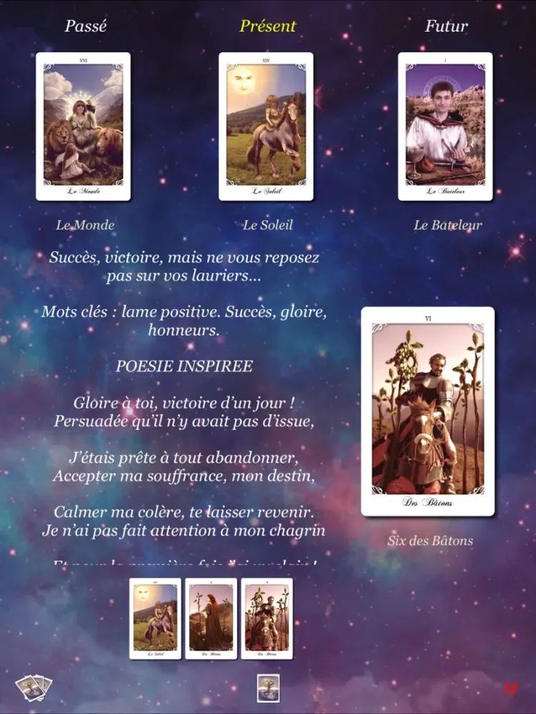 Tarot Le messager de l'âme iPad 应用截图