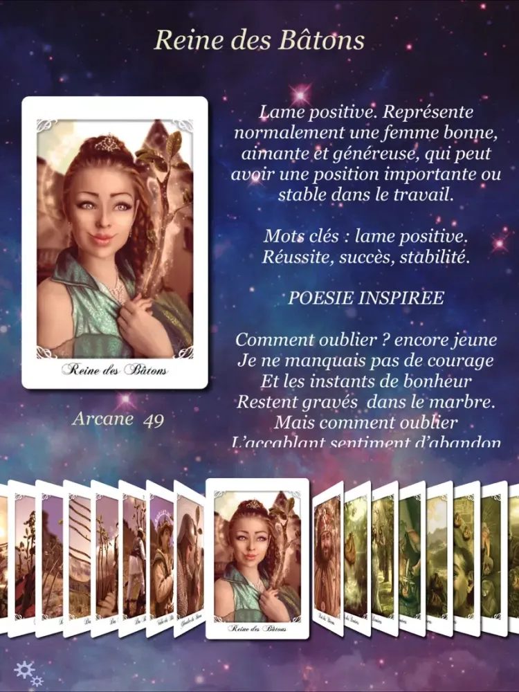 Tarot Le messager de l'âme iPad 应用截图