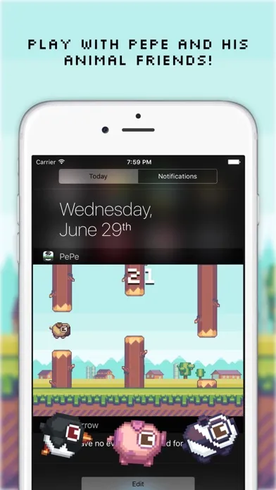 Tangkapan skrin PePe - Notification Game Widget