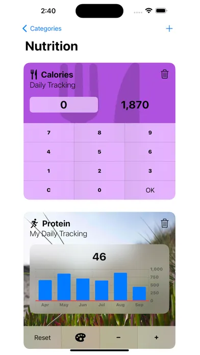 Screenshot di Counters - Interactive Widgets