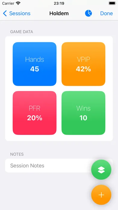 VPIP Poker Tracker سکرین شاٹس