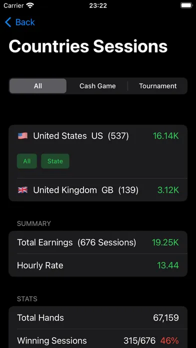 VPIP Poker Tracker سکرین شاٹس