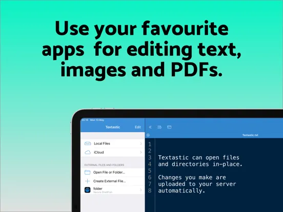 SSH Files – Secure ShellFish iPad  Screenshots