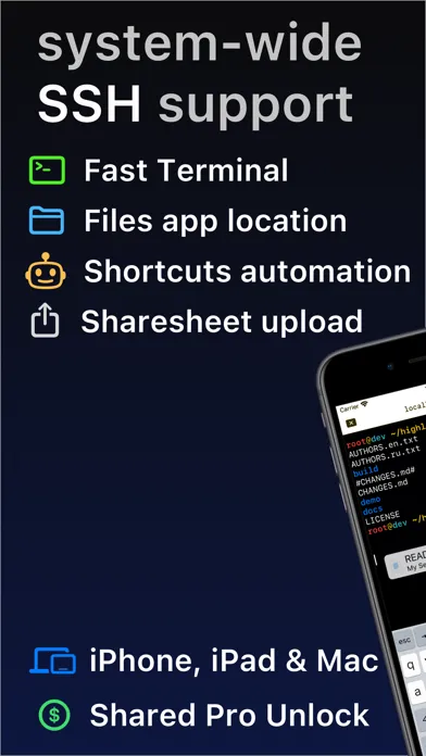 SSH Files – Secure ShellFish Screenshots