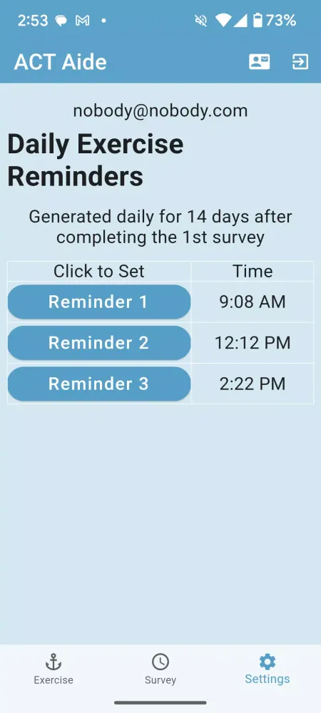 ACT Aide Screenshots