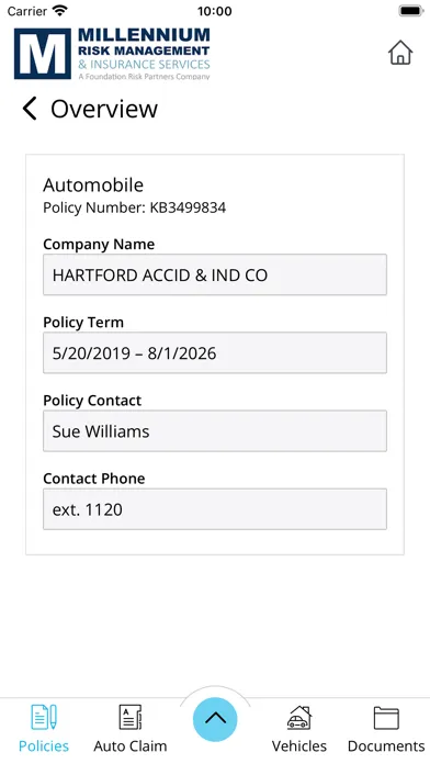 Millennium Risk Management Screenshots
