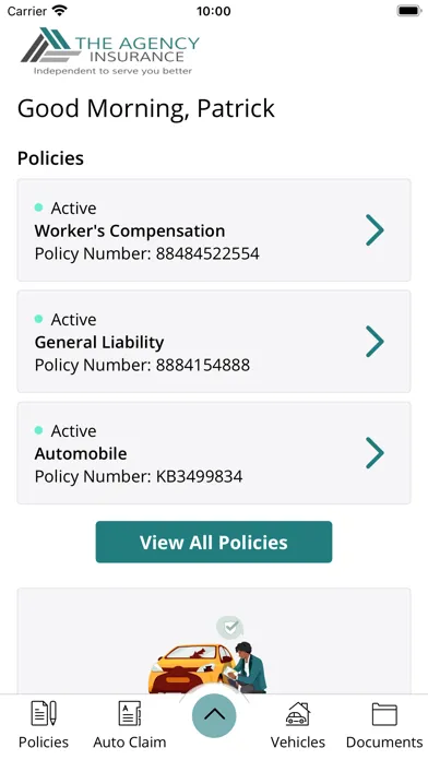 Captures d'écran de The Agency Insurance