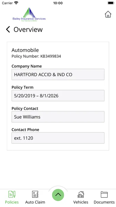 Bailey Insurance Svcs Online Screenshots