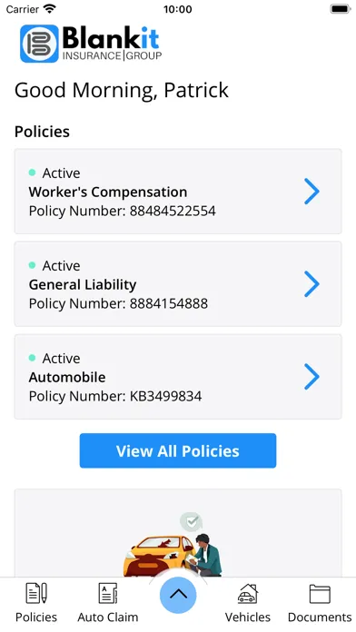 Tangkapan layar Blankit Insurance Group