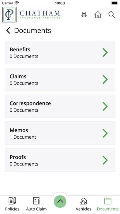 Capturas de tela do Chatham Insurance Online
