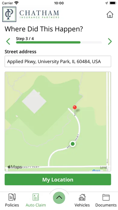 Capturas de tela do Chatham Insurance Online