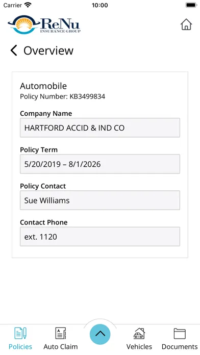 Screenshot di ReNu Insurance Group Online