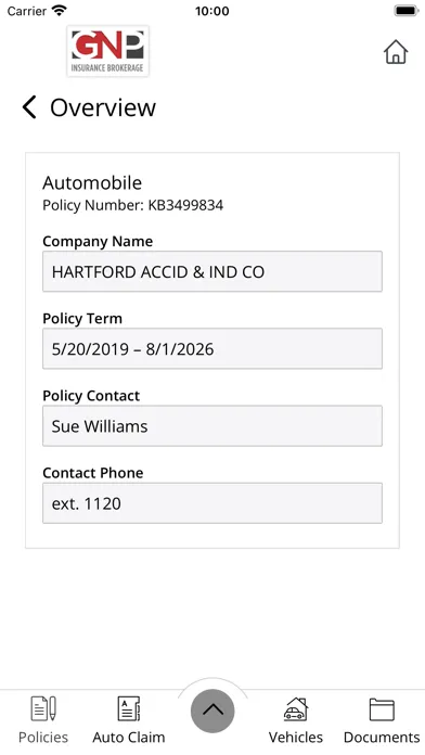 Screenshot di GNP Insurance Brokerage Online