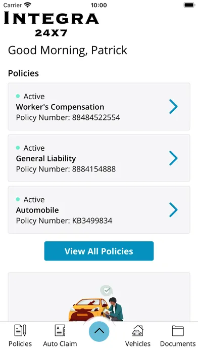 Ảnh chụp màn hình của Integra 24x7