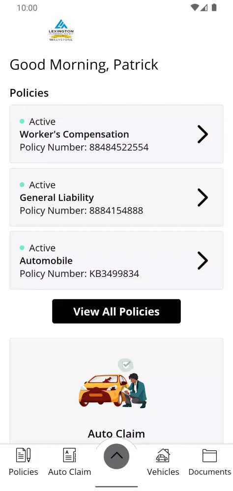 Lexington Insurance Agy Mobile Screenshots