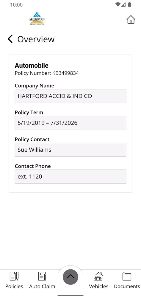 Lexington Insurance Agy Mobile Screenshots