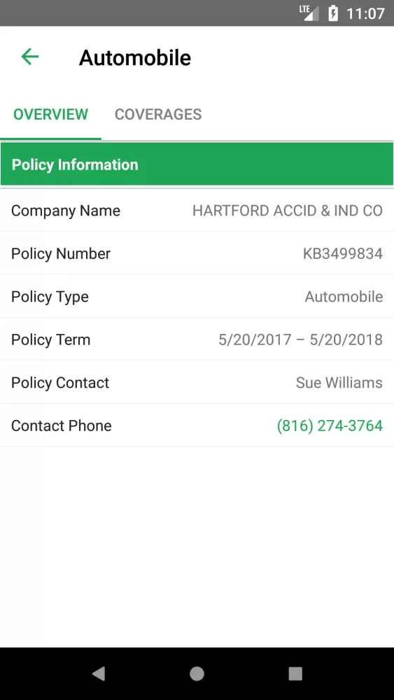 Screenshot di Non-Profit Insurance Services
