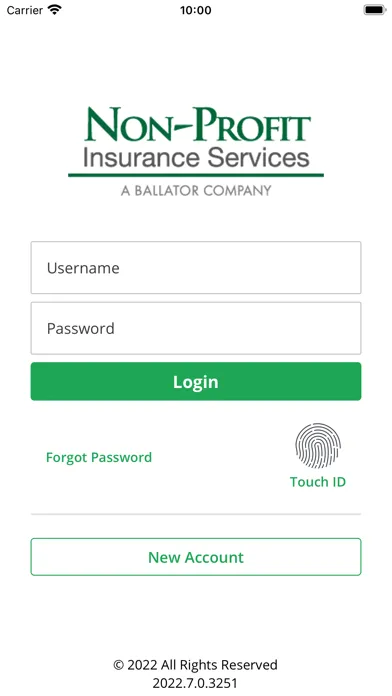 Zrzuty ekranu Non-Profit Insurance Services