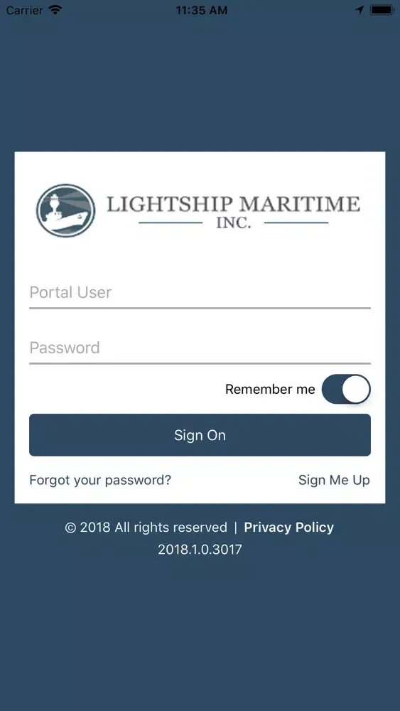 Tangkapan layar Lightship Maritime, Inc Online
