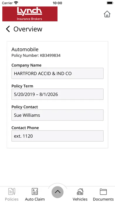 Screenshot di Lynch Insurance Brokers Online