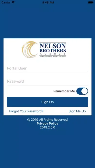 Tangkapan skrin Nelson Brothers Agency Online
