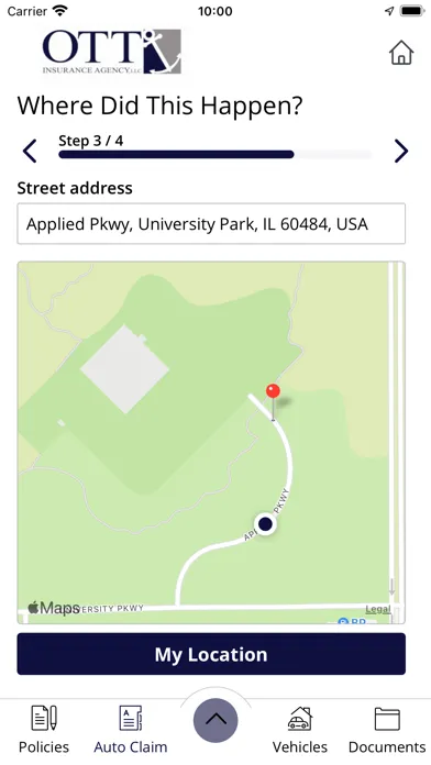 Capturas de tela do Ott Insurance Agency