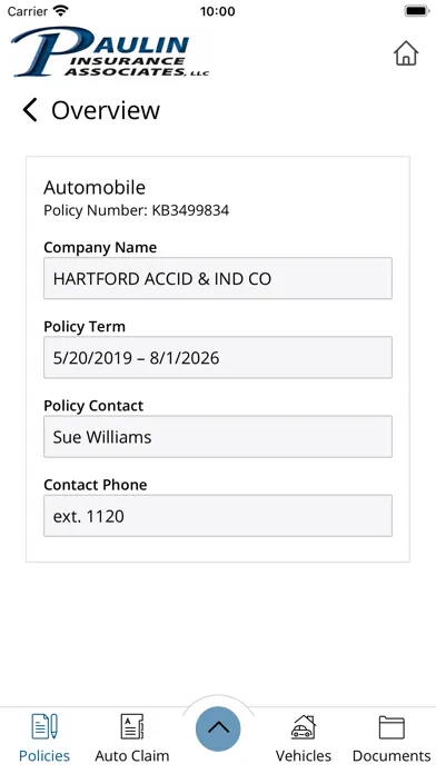 Paulin Insurance Assoc. Online Screenshots