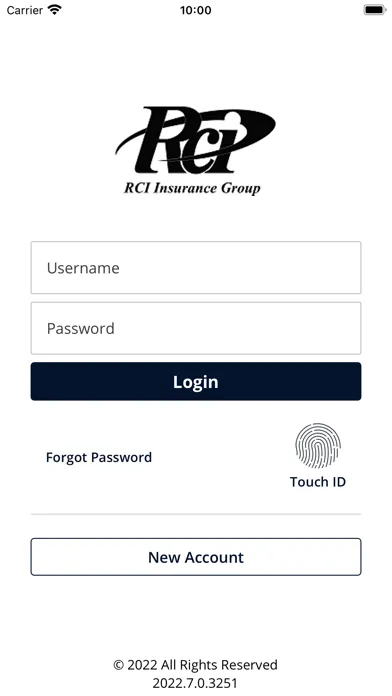 RCI Insurance Screenshots