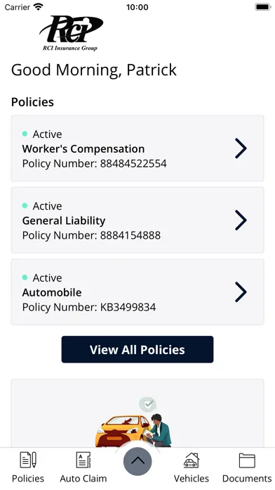 RCI Insurance Screenshots