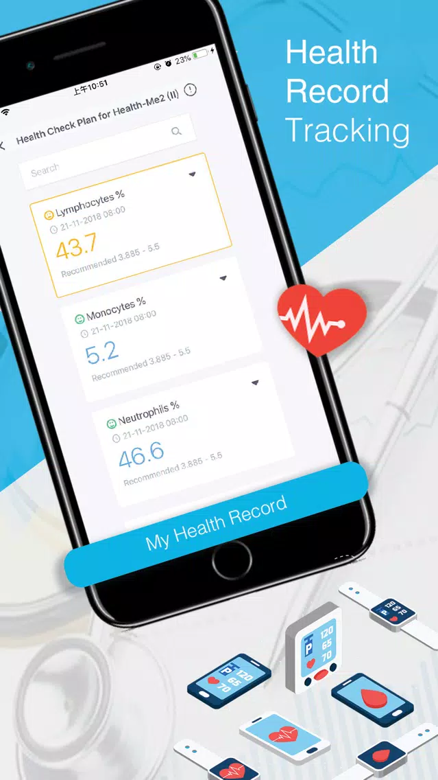 Captures d'écran de Health∙Me2