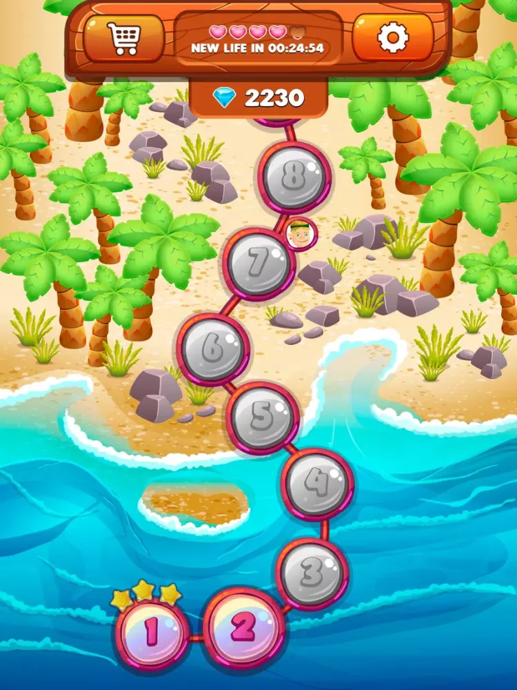 Island Adventure: Match-3 Game iPad  Screenshots
