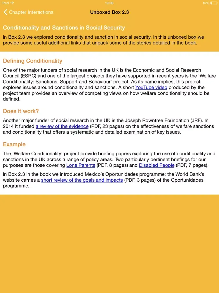 Ảnh chụp màn hình của Short Guide Social Policy iPad 