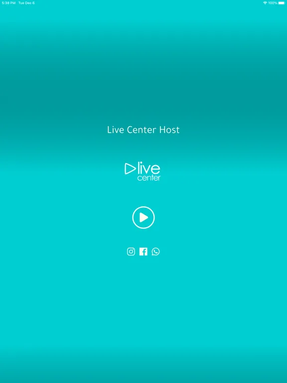 Live Center Host iPad  Screenshots