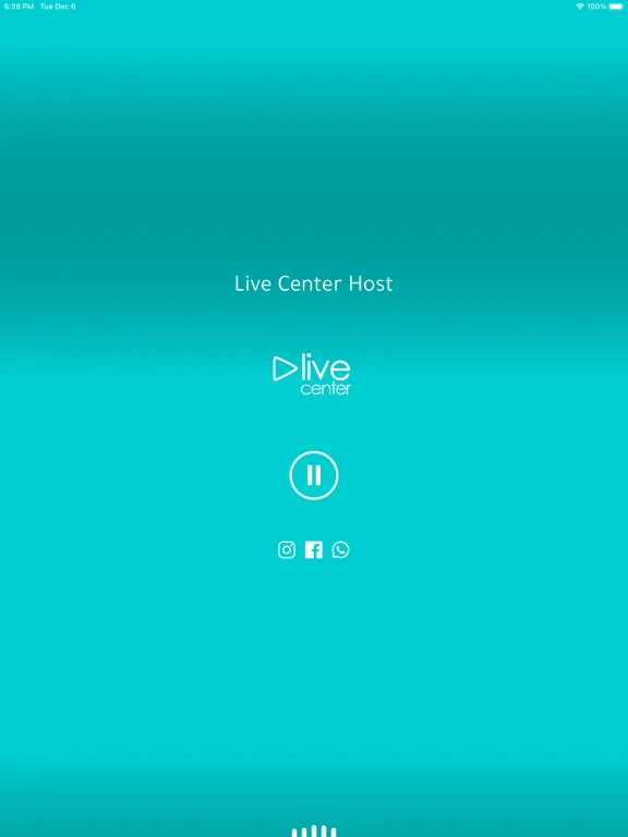 Live Center Host iPad  Screenshots
