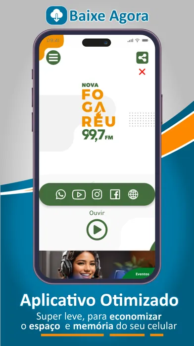 Tangkapan layar Rádio Fogaréu FM