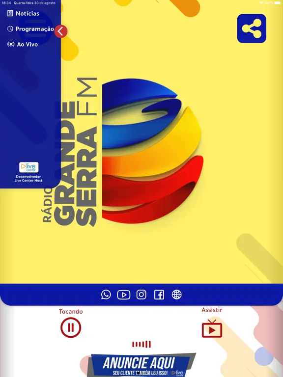 Rádio Grande Serra FM iPad 应用截图
